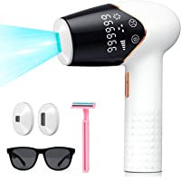 IPL Depiladora de Luz Pulsada- QUARED Dispositivo Depilación Laser Profesional Sin Dolor- 999-999 Flashes- 5 Niveles de…